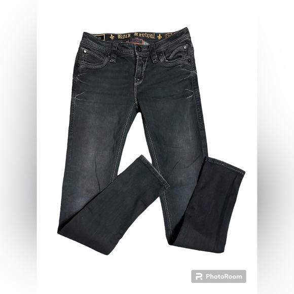 Gently Used Rock Revival Teyla (Buckle) Skinny Stretch Woman’s 26” Jeans - Picture 5 of 16